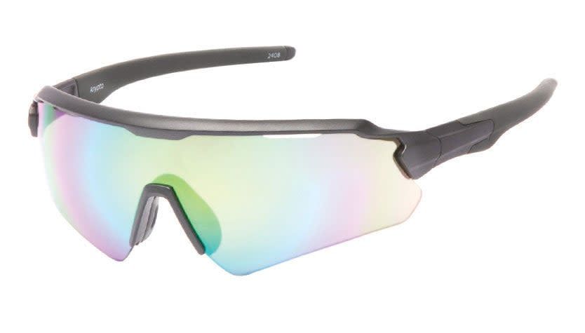 Lunettes Atmosphere Krypto Gris Métallique Mat - Lentille Vert Revo