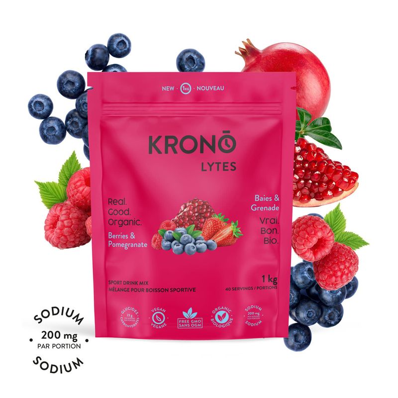 Boisson d&#39;électrolytes Krono Baies et Grenade 1kg