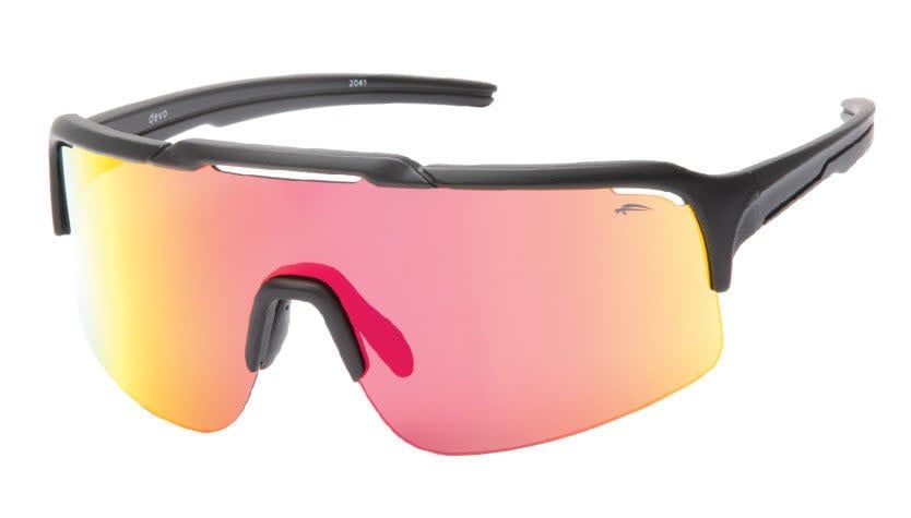 Lunettes Atmosphere Devo Noir Mat - Lentille Rouge Revo