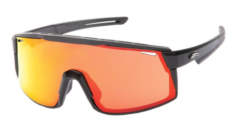 Lunettes Atmosphere Scorpion Noir Mat - Lentille Orange Revo