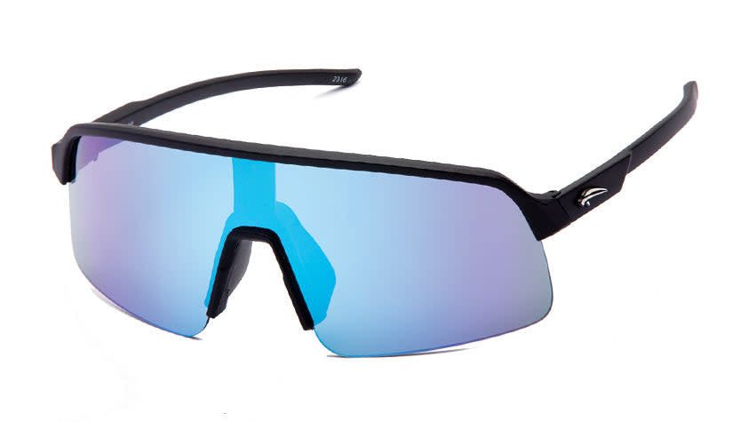 Lunettes Atmosphere Binge Noir Mat - Lentille Bleu Revo