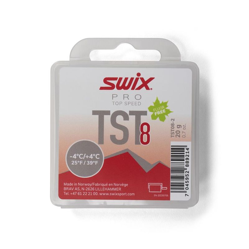 Fart de glisse Swix TS8 Rouge Turbo -4/+4°C 20g