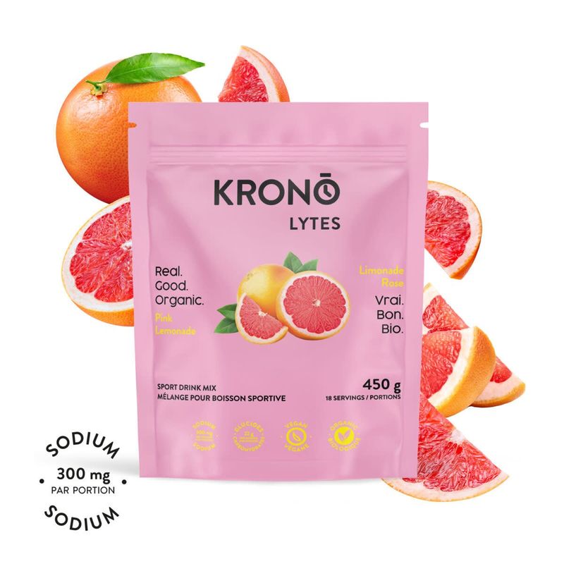 Boisson d'électrolytes Krono Limonade Rose 450g