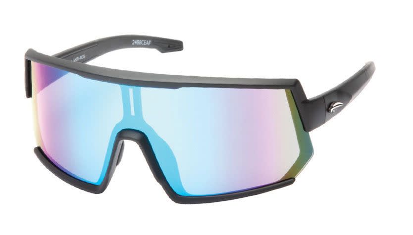Lunettes Atmosphere Dopamine Noir Mat - Lentille Rose w/ Flash Bleu