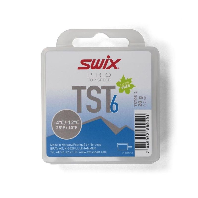 Fart de glisse Swix TS6 Bleu Turbo -6/-12°C 20g