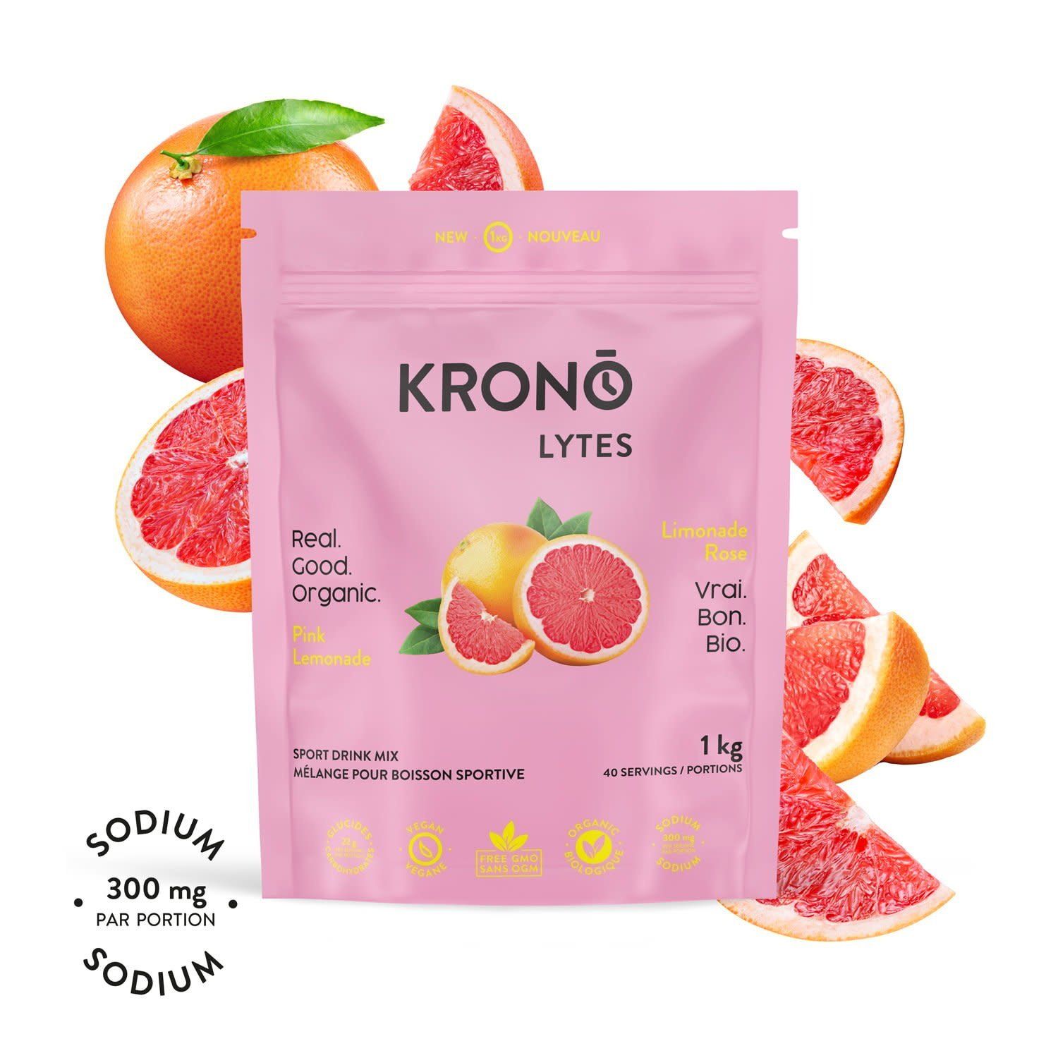 Boisson d&#39;électrolytes Krono Limonade Rose 1kg