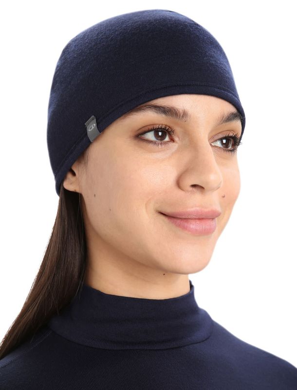 Tuque Icebreaker Pocket Mérino 200 Bleu Marine
