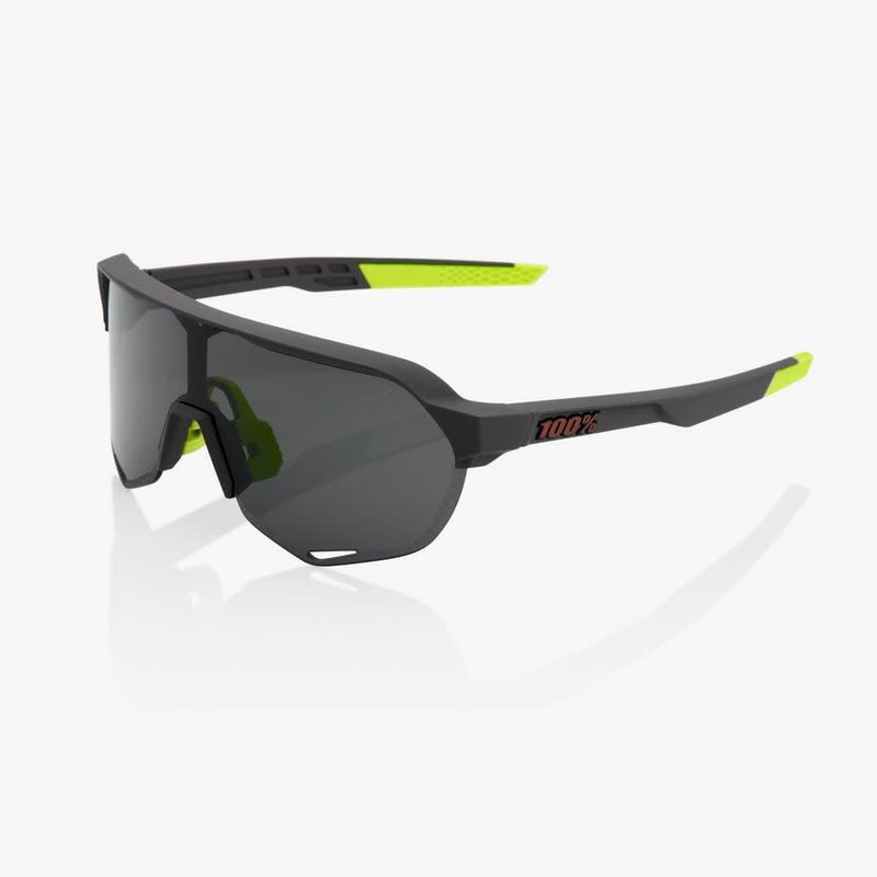 Lunette 100% S2® Soft Tact Gris froid - Lentille Fumée cat: 3