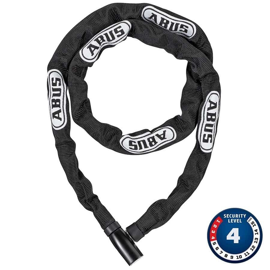 Chaîne avec serrure à clé Abus, Steel-O-Chain 4804K 4mm x 110cm Noir