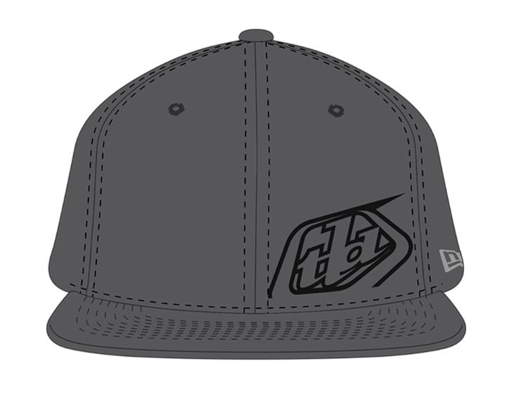 Casquette Troy Lee Designs Slice Flat Billed Gris/Charcoal