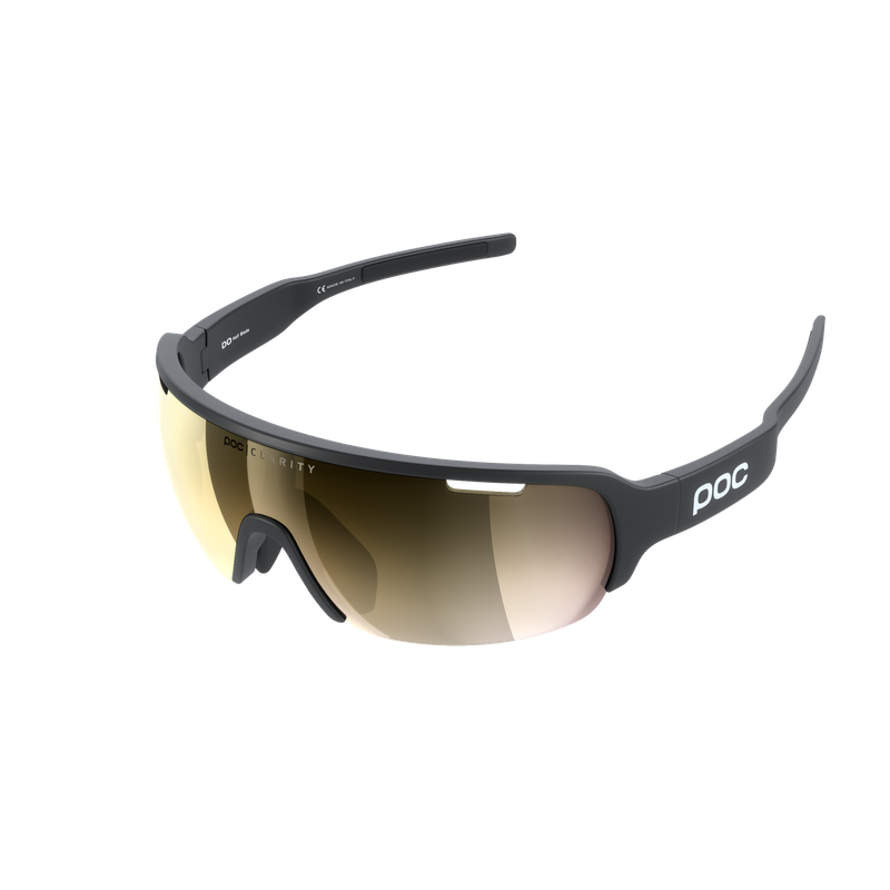 Lunette POC Do Half Blade Noir Uranium - Lentille Clarity Road Miroir Or cat:3