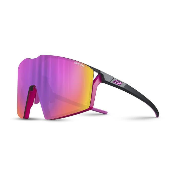 Lunette Julbo Edge Noir Mat/Rose - Lentille Rose w/ Marron  Spectron 3 cat: 3