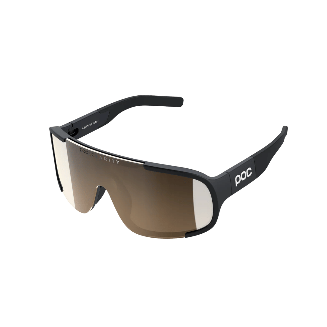 Lunette POC Aspire Mid Noir Uranium - Lentille Clarity Trail Argent cat:2