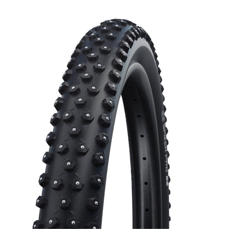 Pneu clouté Schwalbe Ice Spiker Pro, 29&#39;&#39;x2.60, (65-622) Race Guard, Tringle Rigide, Winter Compound (358 Crampons)