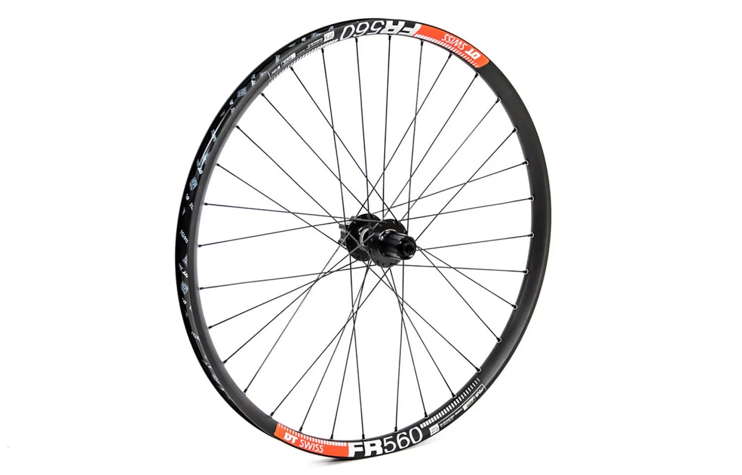 Roue arrière Dt Swiss FR560 27.5 moyeu DT Swiss 350 157mm 6 bolts shim.