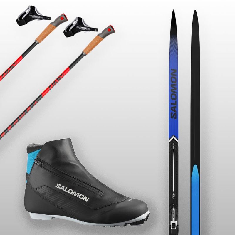 Ensemble de skis classique Salomon RC8 Bottes Salomon RC8 Fixation Shift prolink bâton KV+ Tempesta,  et Attaches Demers