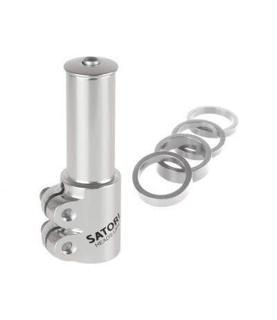 Extension de potence Zoom Satori Head-Up #4, 28.6x117mm Alliage argent