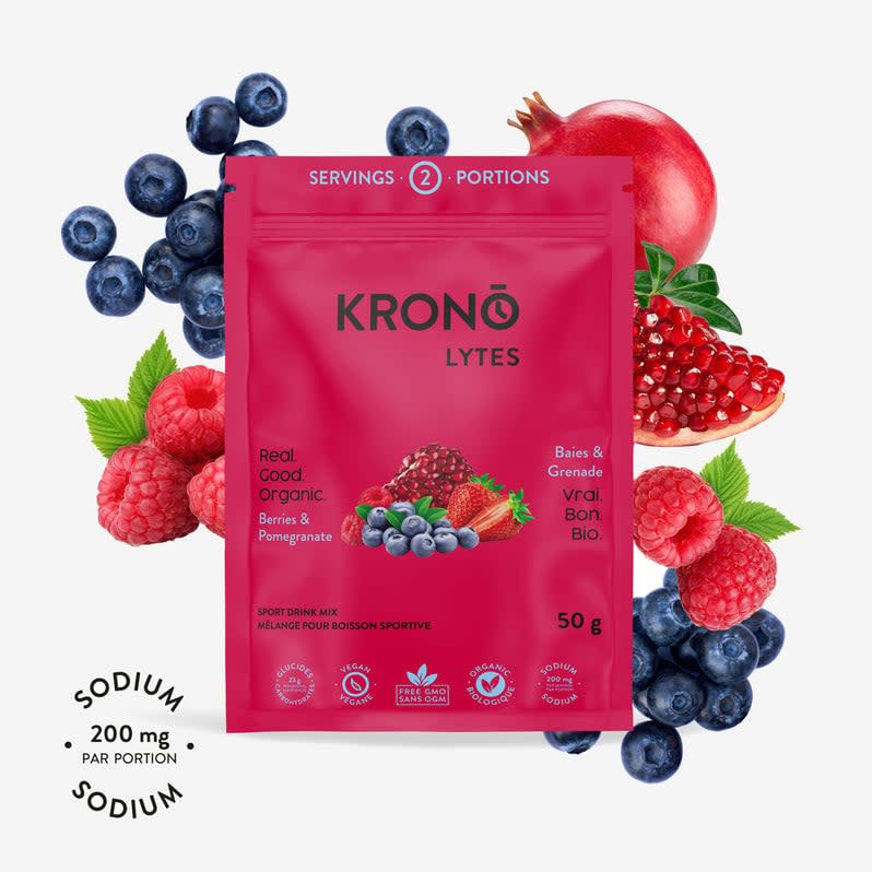 Boisson d&#39;électrolytes Krono Baies et Grenade 50g