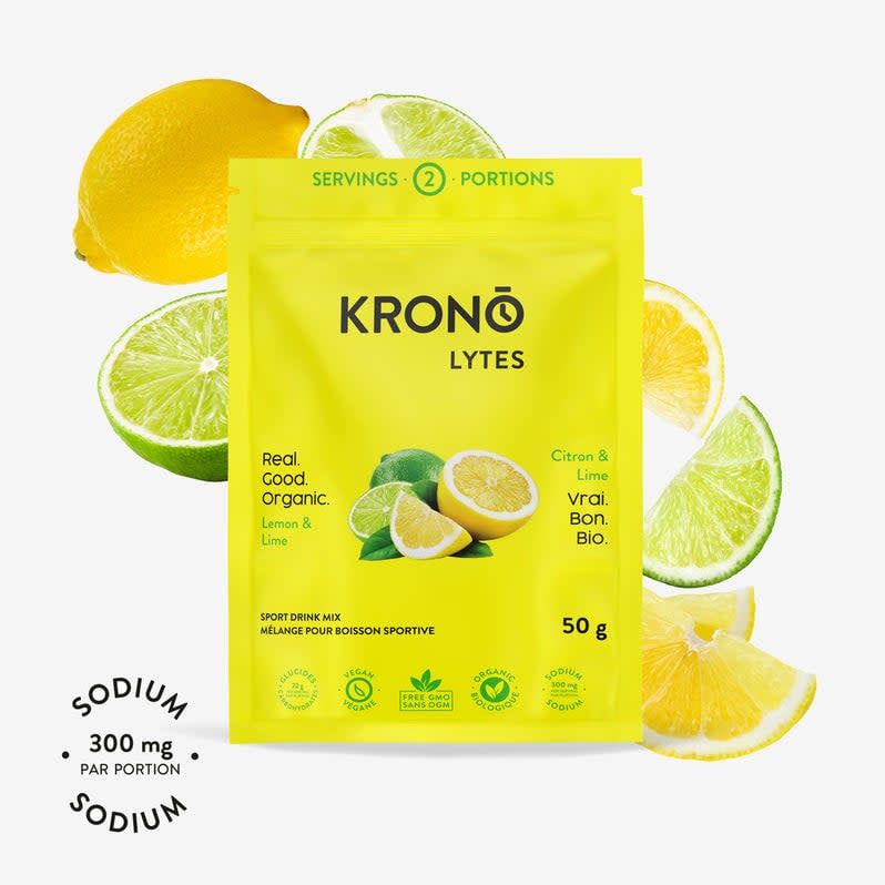 Boisson d&#39;électrolytes Krono Lime et Citron 50g