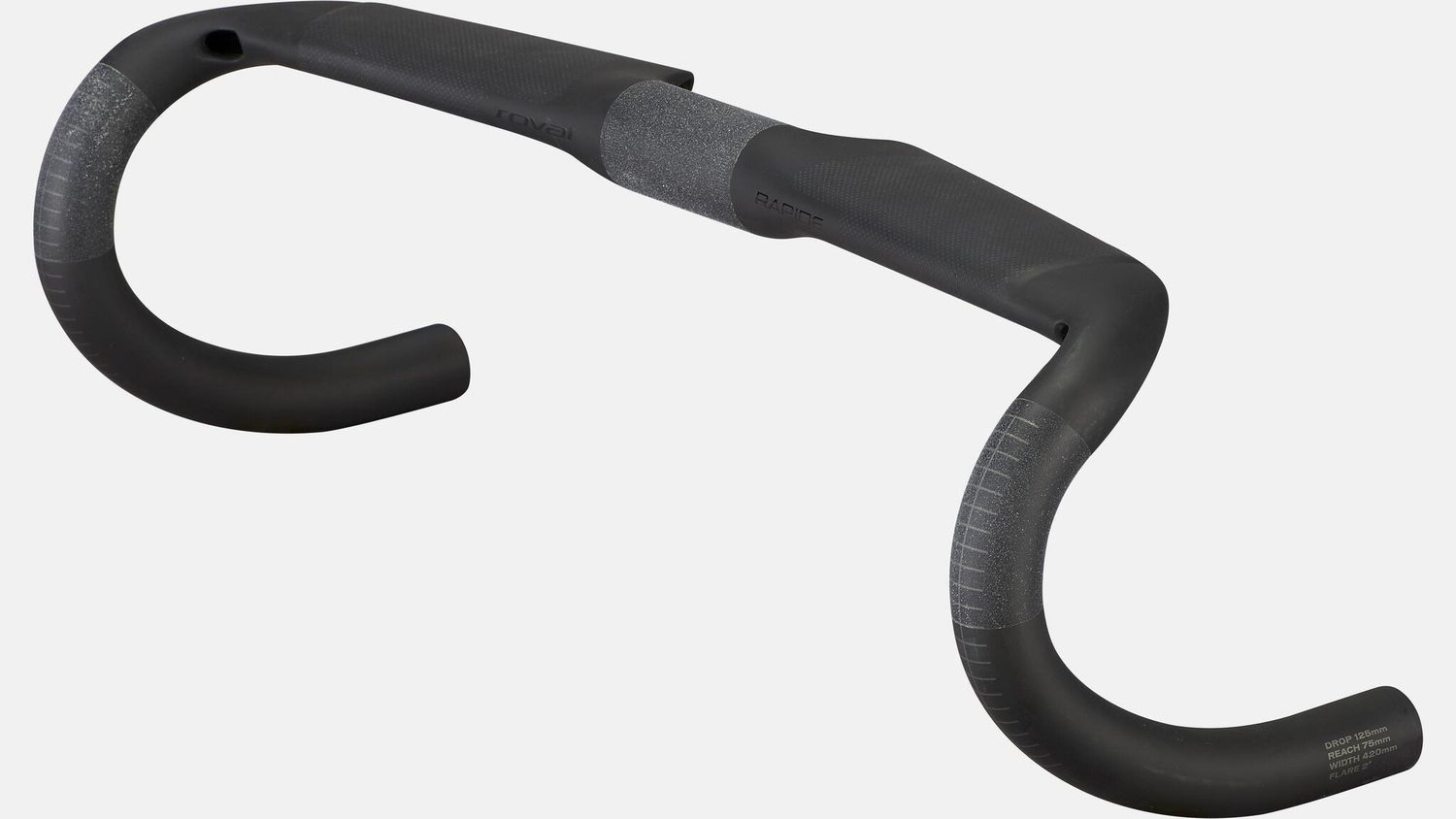 Guidon Specialized Roval Rapide Carbone 31.8x44cm Noir/Charoal