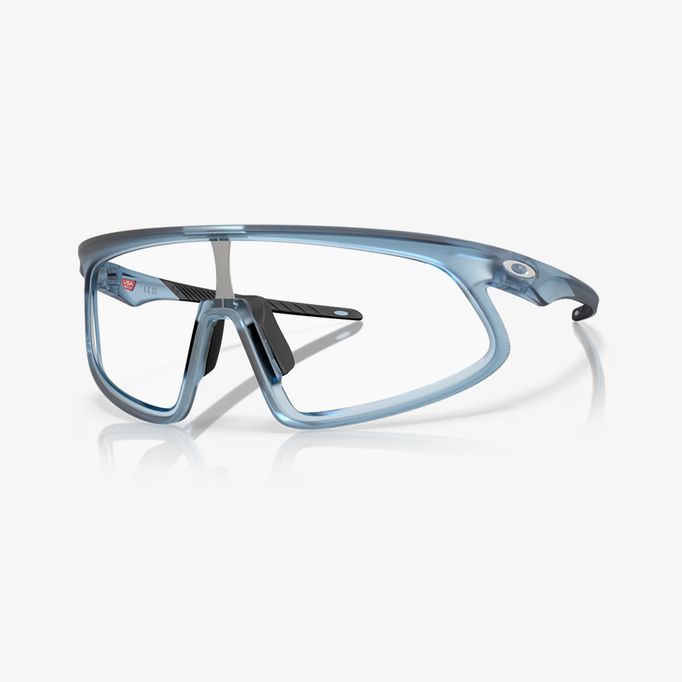 Lunette Oakley RSLV Bleu Transparent Mat - Lentille Photchromique Clair à Noir Iridium