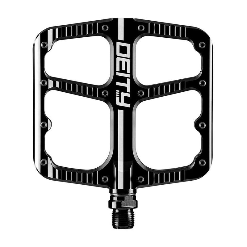 Pédales plateformes Deity, Flat Trak Corps: Aluminium, Axe: Cr-Mo, 9/16'', Noir
