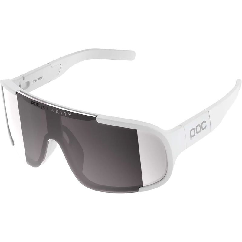 Lunette POC Aspire Blanc Hydrogène - Lentille Clarity Road Violet/Miroir Argent cat:3