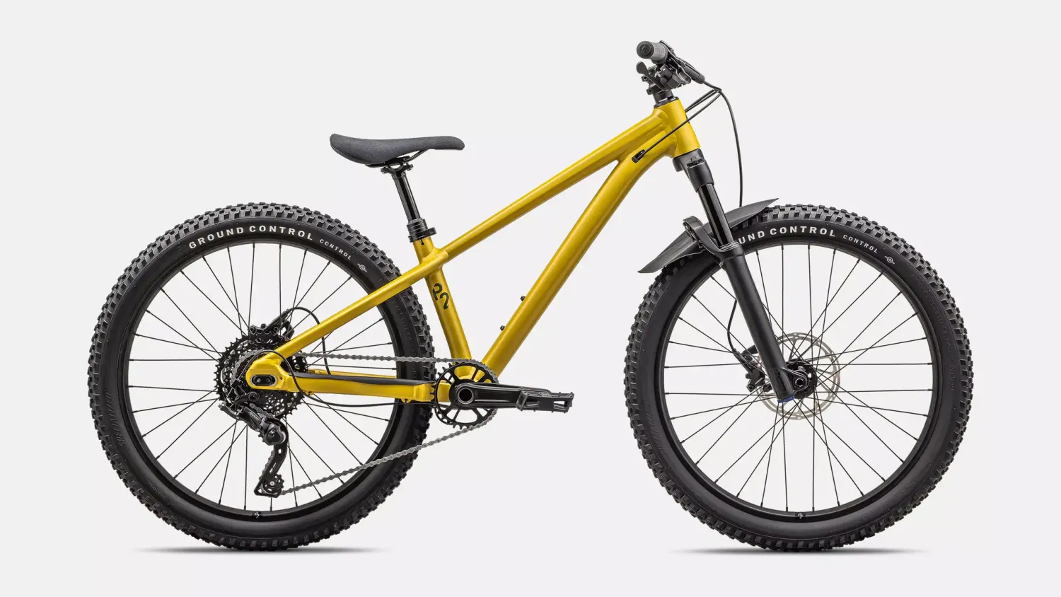 Vélo Specialized P.2 Trail 2025 Soufre Métallique Satiné/Vert Chêne 24&#39;&#39;