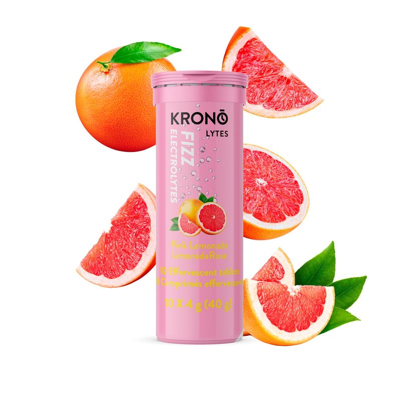 Comprimé d&#39;hydratation Krono Électrolytes Limonade Rose 10pcs