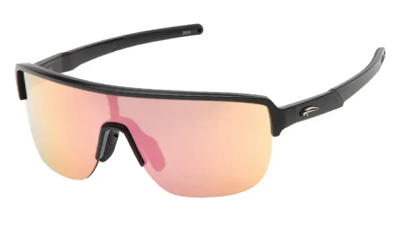 Lunettes Atmosphere Dope Noir Mat - Lentille Rose Revo