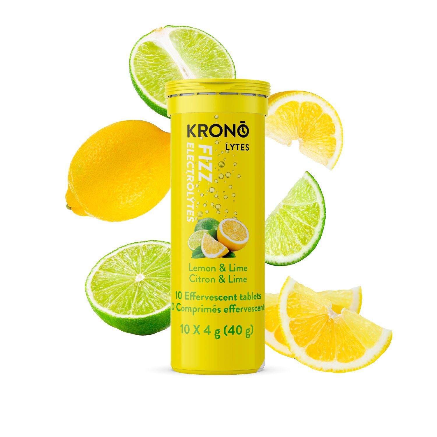 Comprimé d&#39;hydratation Krono Électrolytes Citron &amp; Lime 10pcs