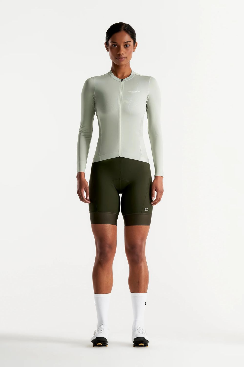 Maillot manches longues Peppermint Signature Femme Sauge, Size: XSmall
