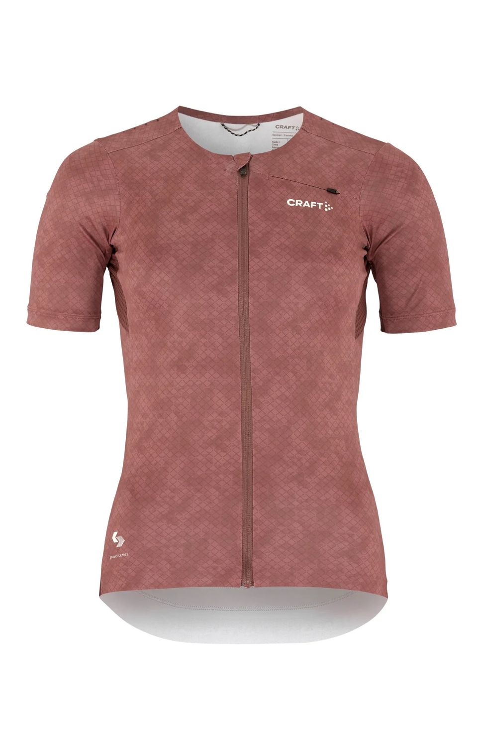 Maillot manches courtes Craft PRO Gravel Femme Rose-Marron, Size: XSmall