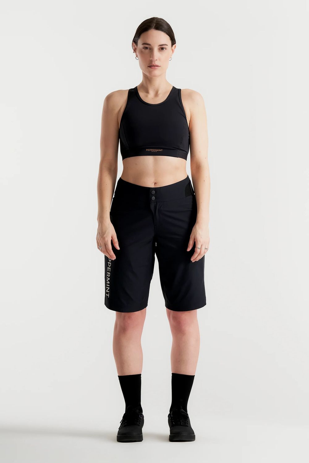 Short Peppermint Signature Tech Femme Noir, Size: XSmall
