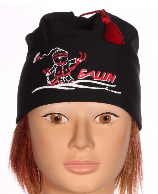 Tuque Falun Classique Enfant, Color: Noir/Rouge, Size: XSmall