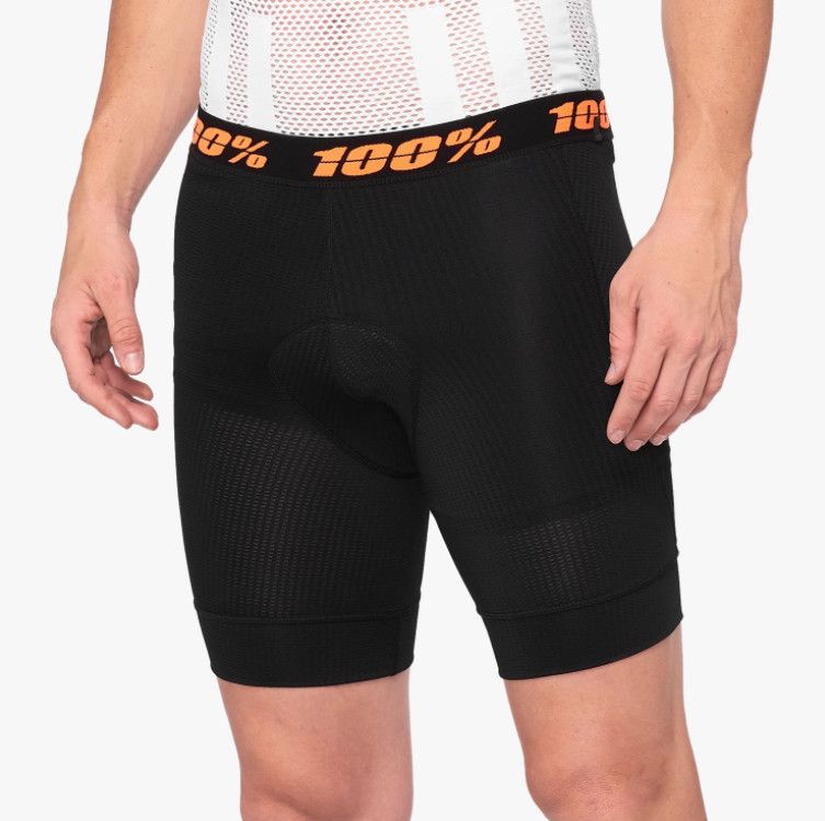 Boxer 100% Crux avec liner Noir, Size: 28