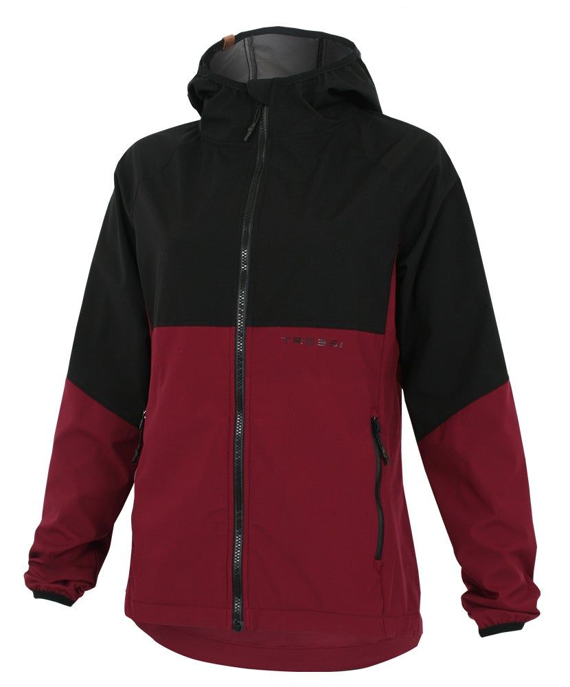 Manteau Trees Mountain Mission Softshell Femme Noir/Bordeaux, Size: Medium