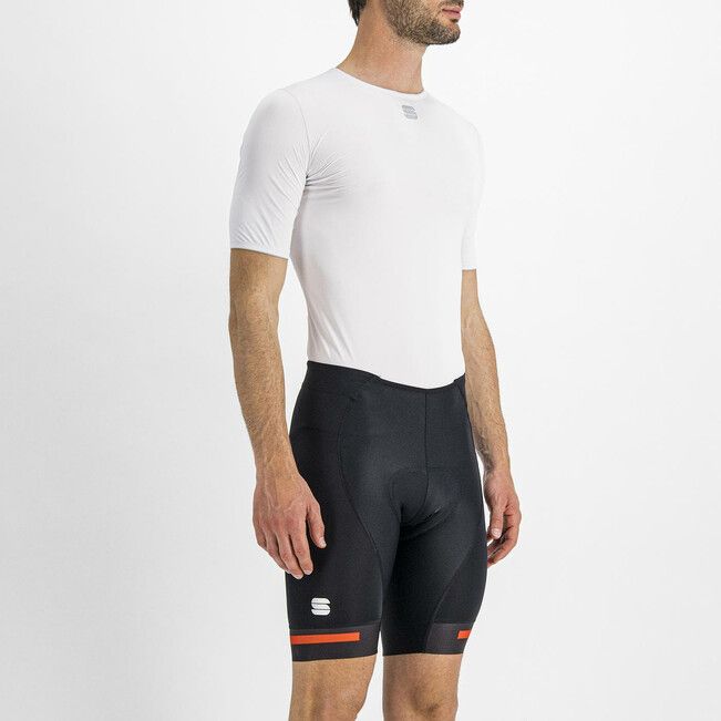 Cuissard court Sportful Neo Noir/Rouge chili, Size: XXLarge
