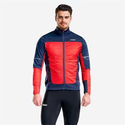 Manteau Swix Navado Hybrid Rouge Feu, Size: Medium