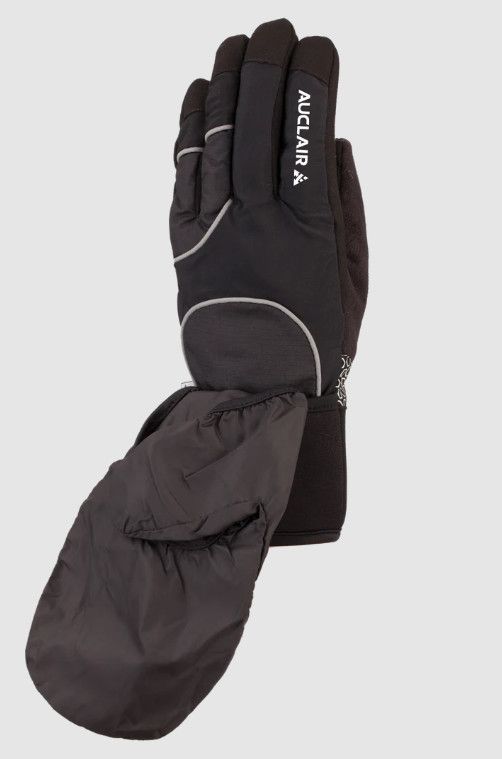 Gants Auclair Honeycomb Noir/Argent, Size: Small