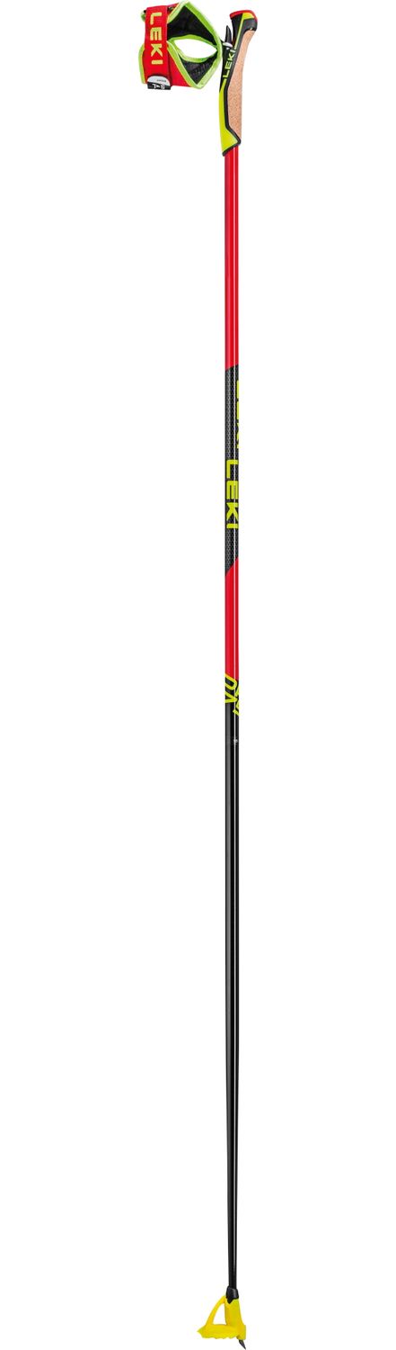 Bâton Leki PRC 750 Rouge/Jaune, Size: 160cm