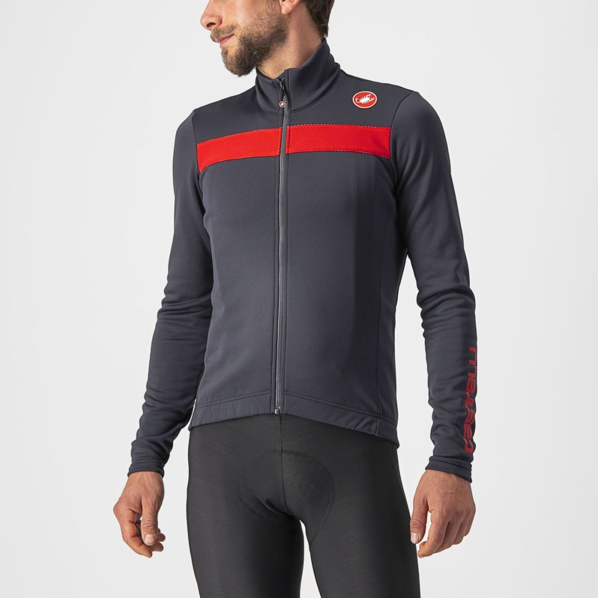 Maillot manches longues Castelli Puro 3 Fz , Size: Medium