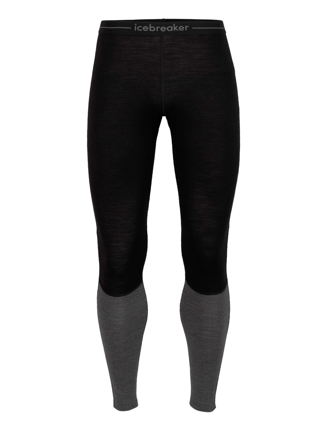 Collant Icebreaker 200 ZoneKnit™ Merino Noir/Gris, Size: Small
