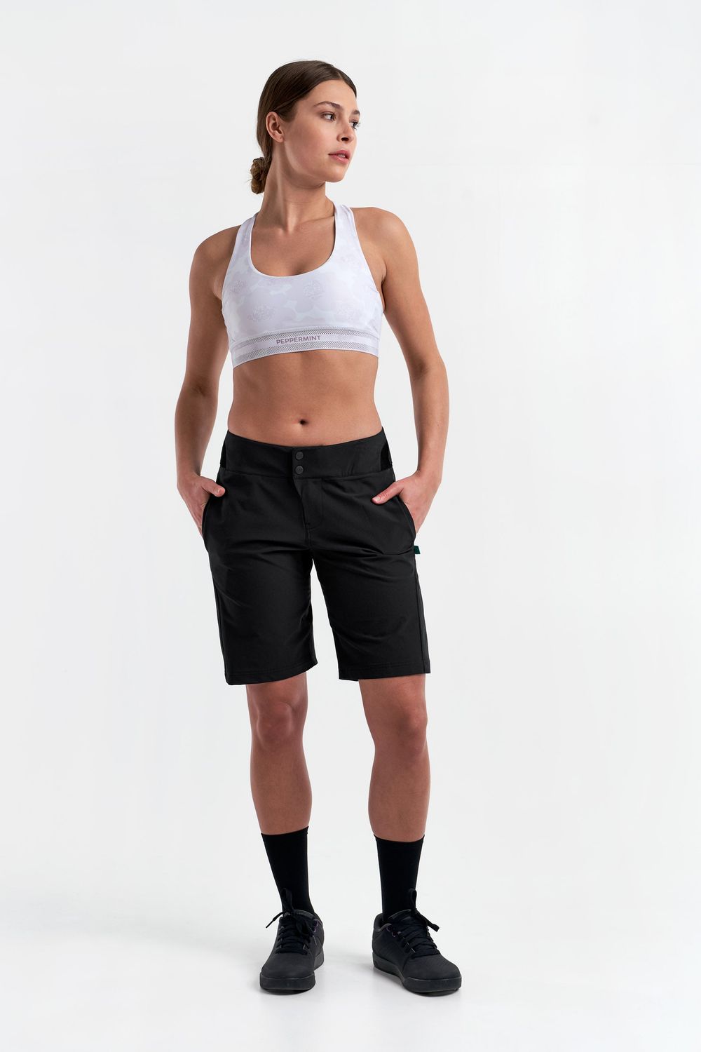 Short Peppermint MTB Femme Noir, Size: XSmall