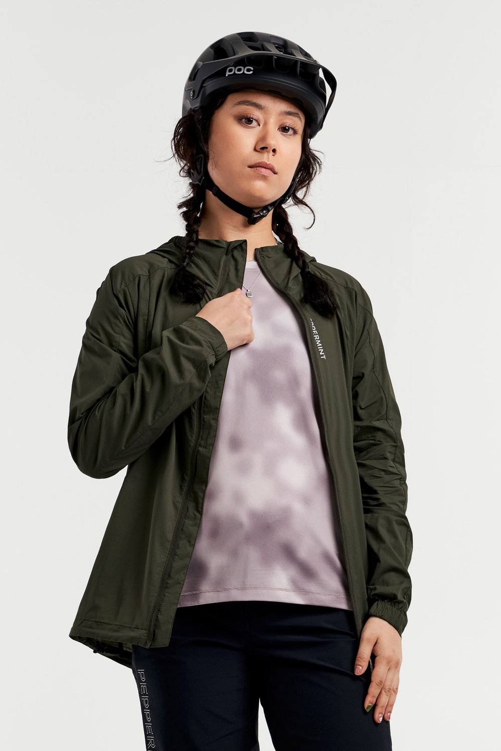 Coupe-vent Peppermint MTB Femme Vert Épicéa, Size: XSmall