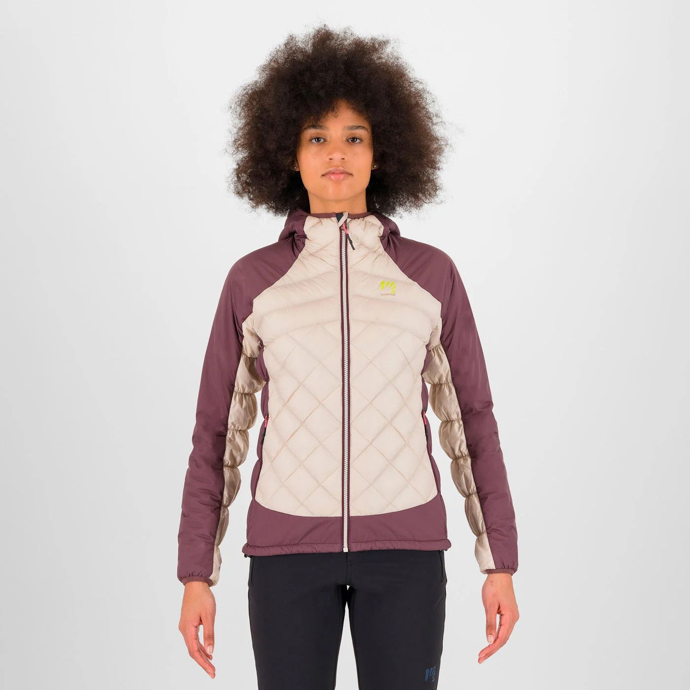 Manteau Karpos Lastei Active Plus Femme Avoine/Bordeau, Size: Small