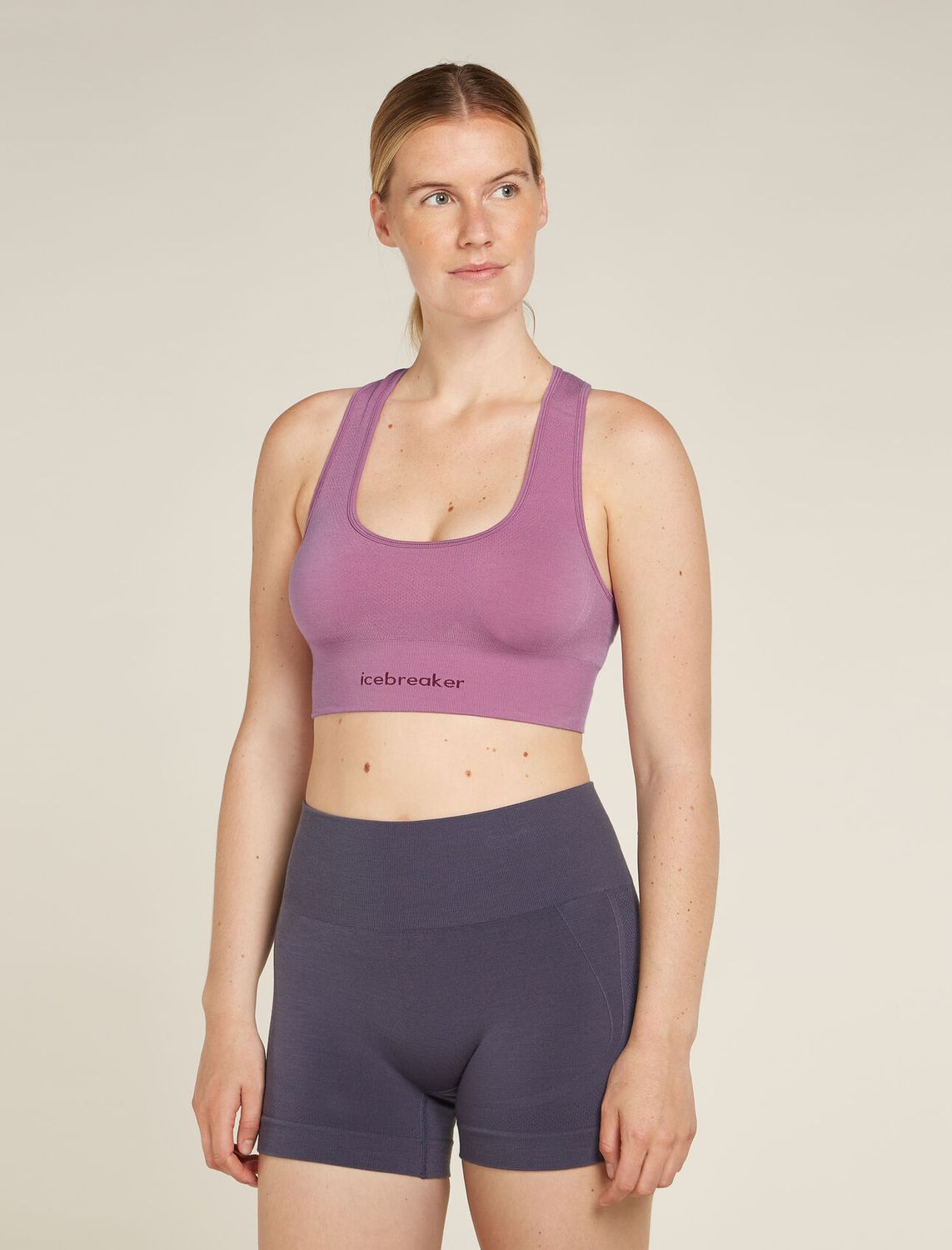 Brassière de sport Icebreaker ZoneKnit™ 260 Merino Femme Rose, Size: XSmall
