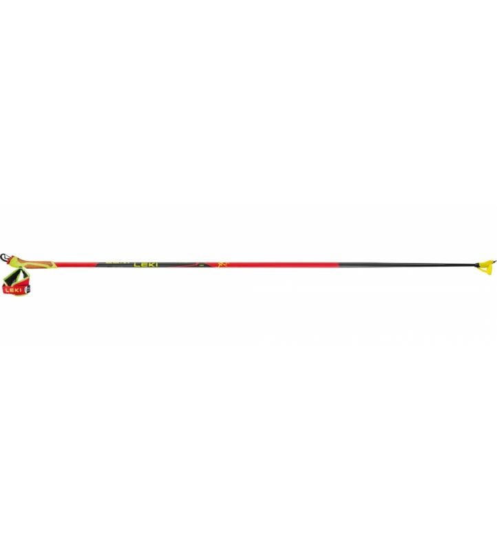Bâton Leki HRC Max FRT Rouge/Jaune, Size: 160cm