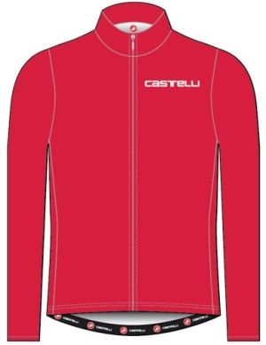 Maillot manches longues Castelli Strada Femme Rouge, Size: XSmall