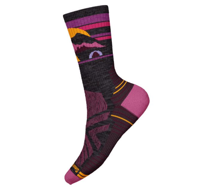 Bas Smartwool Hike Light Cushion Mountain Moon Femme Charbon/Fuchsia , Size: Small